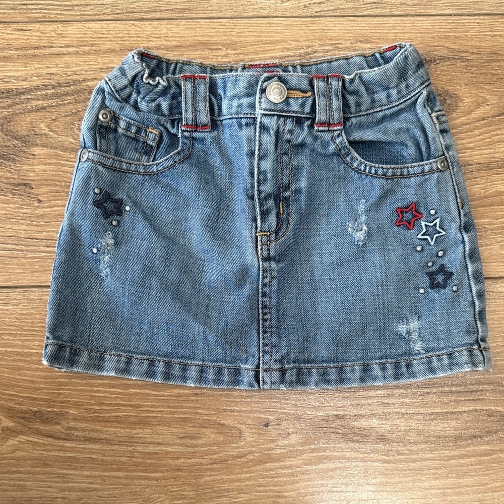GAP Blue Star-Embellished Kids Skirt